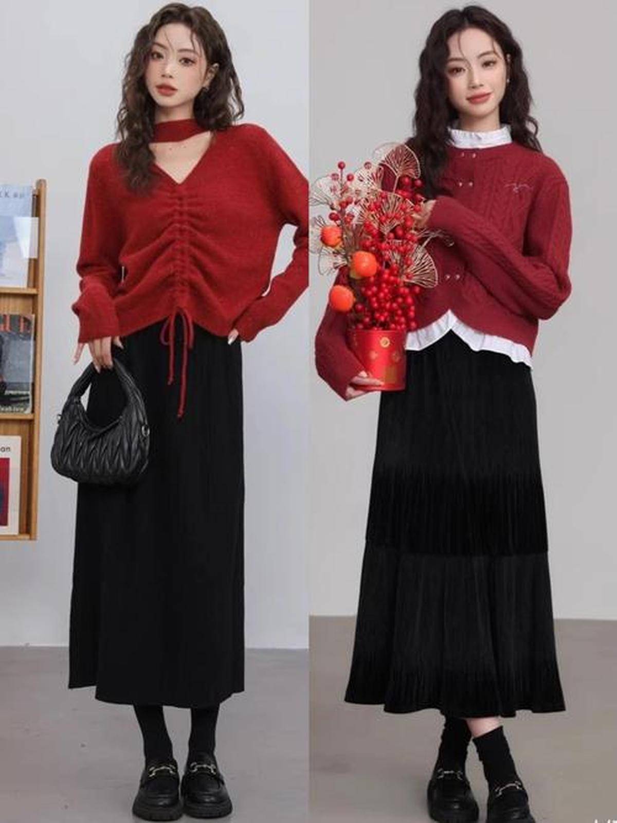 搭低调显贵氛围感拉满瓦利棋牌新年喜庆穿(图2)